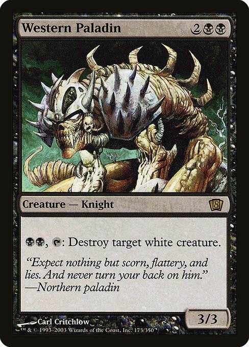 Magic the Gathering Card - Western Paladin - MTG Circle
