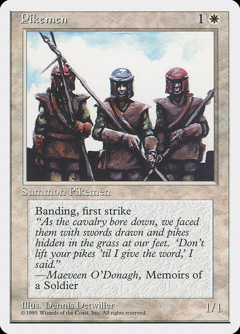 Magic the Gathering Card - Pikemen - MTG Circle