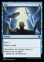 Magic the Gathering Card - Opt - MTG Circle