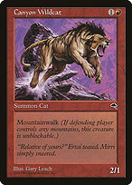 Magic the Gathering Card - Canyon Wildcat - MTG Circle