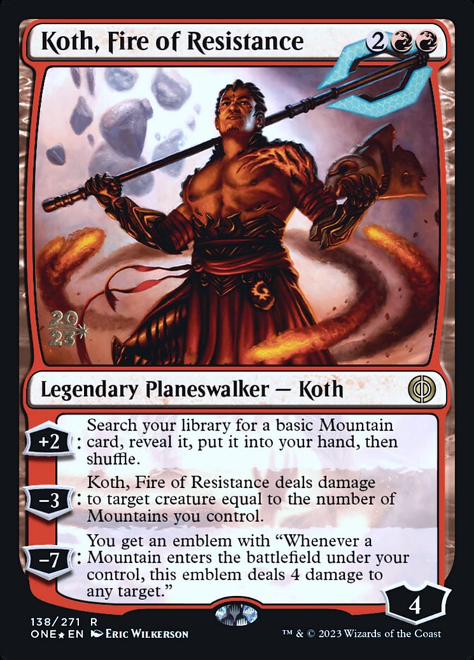 Magic the Gathering Card - Koth, Fire of Resistance - MTG Circle