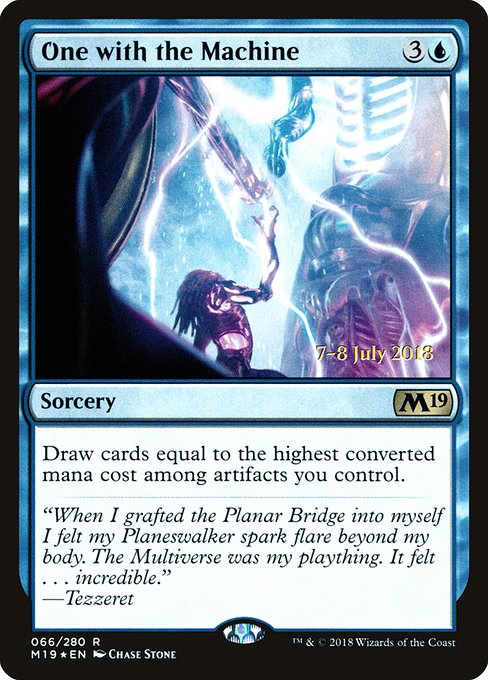 Magic the Gathering Card - One with the Machine - MTG Circle