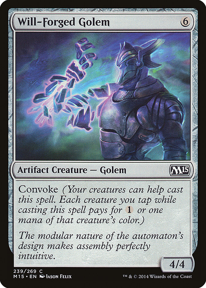 Magic the Gathering Card - Will-Forged Golem - MTG Circle