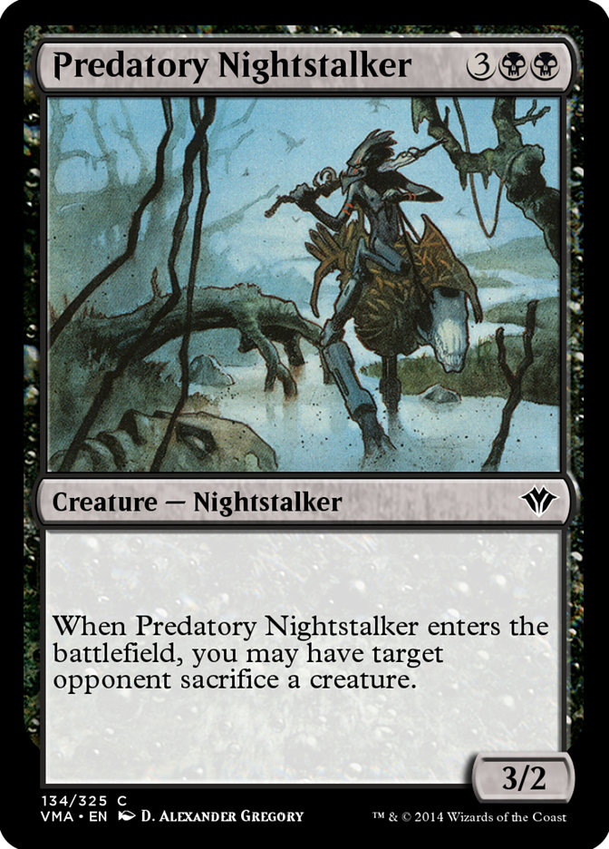 Magic the Gathering Card - Predatory Nightstalker - MTG Circle