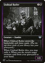 Magic the Gathering Card - Undead Butler - MTG Circle