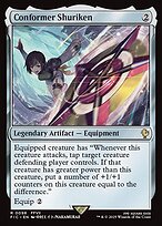 Magic the Gathering Card - Conformer Shuriken - MTG Circle