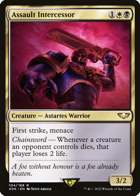Magic the Gathering Card - Assault Intercessor - MTG Circle