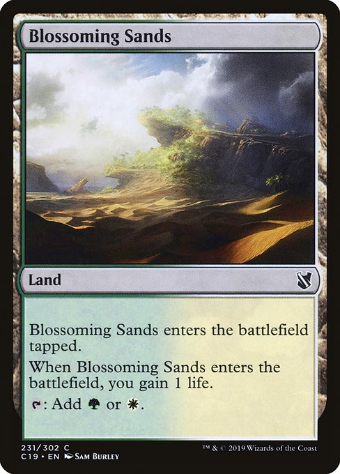 Magic the Gathering Card - Blossoming Sands - MTG Circle