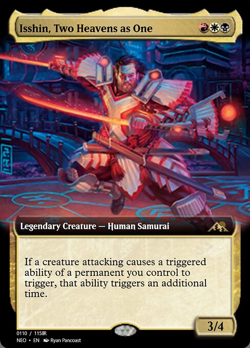 Magic the Gathering Card - Isshin, Two Heavens as One - MTG Circle