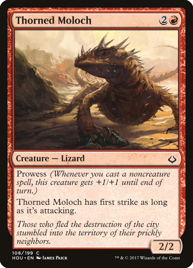 Magic the Gathering Card - Thorned Moloch - MTG Circle