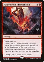 Magic the Gathering Card - Purphoros's Intervention - MTG Circle