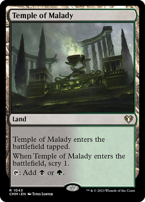 Magic the Gathering Card - Temple of Malady - MTG Circle