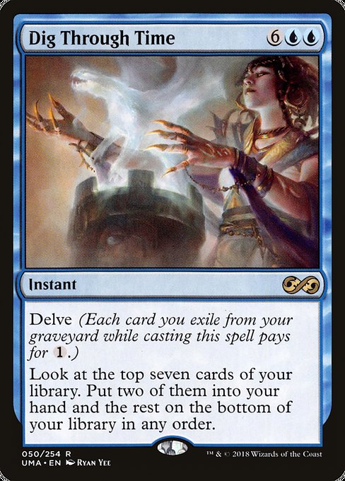 Magic the Gathering Card - Dig Through Time - MTG Circle