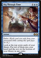 Magic the Gathering Card - Dig Through Time - MTG Circle