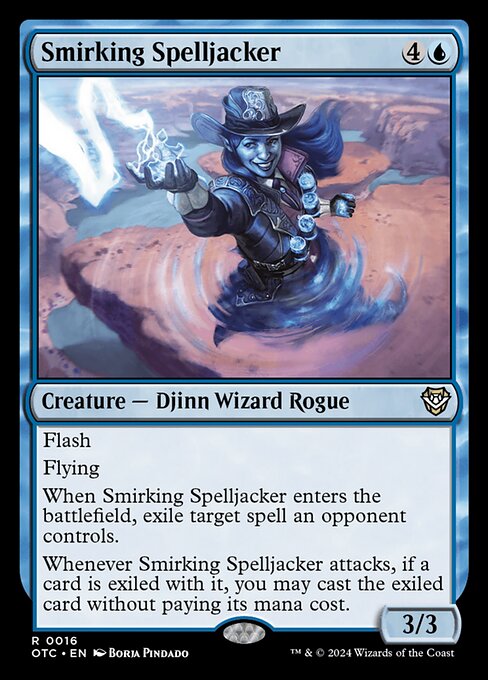 Magic the Gathering Card - Smirking Spelljacker - MTG Circle