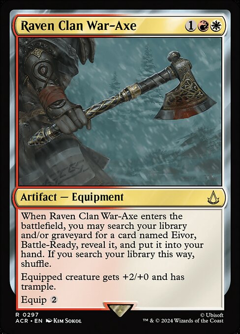 Magic the Gathering Card - Raven Clan War-Axe - MTG Circle
