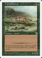 Magic the Gathering Card - Trained Jackal - MTG Circle
