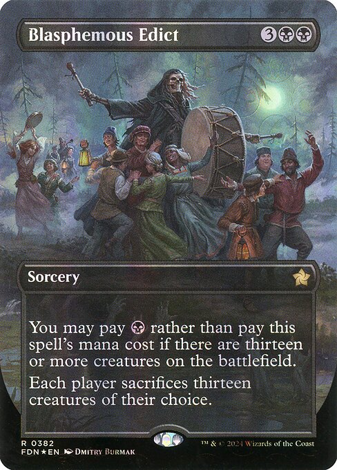 Magic the Gathering Card - Blasphemous Edict - MTG Circle