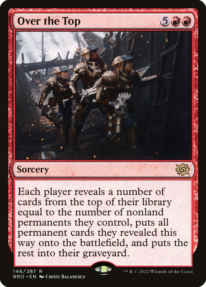 Magic the Gathering Card - Over the Top - MTG Circle