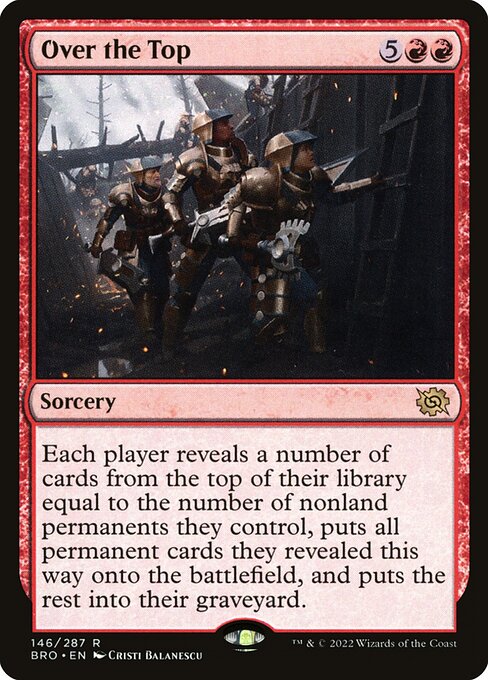Magic the Gathering Card - Over the Top - MTG Circle