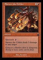 Magic the Gathering Card - Skewer the Critics - MTG Circle