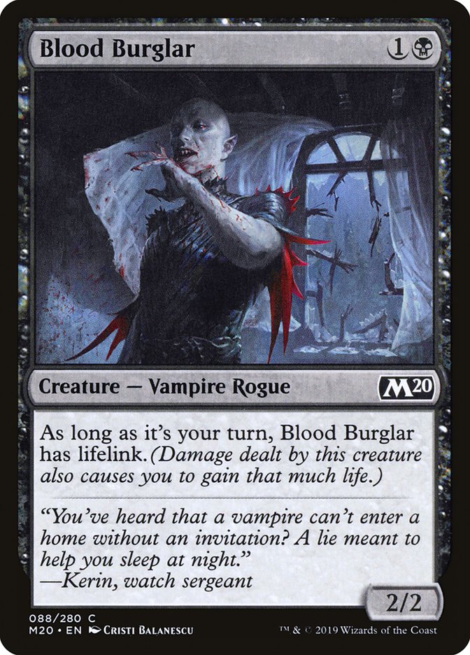 Magic the Gathering Card - Blood Burglar - MTG Circle