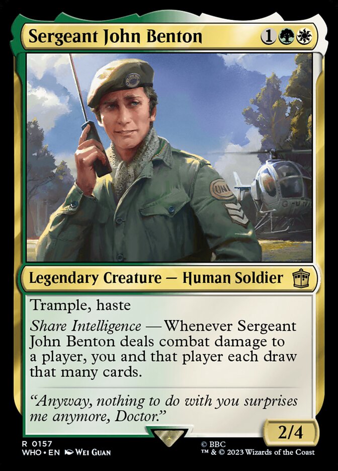 Magic the Gathering Card - Sergeant John Benton - MTG Circle