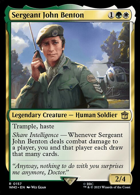 Magic the Gathering Card - Sergeant John Benton - MTG Circle