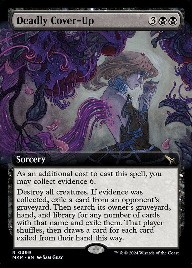 Magic the Gathering Card - Deadly Cover-Up - MTG Circle