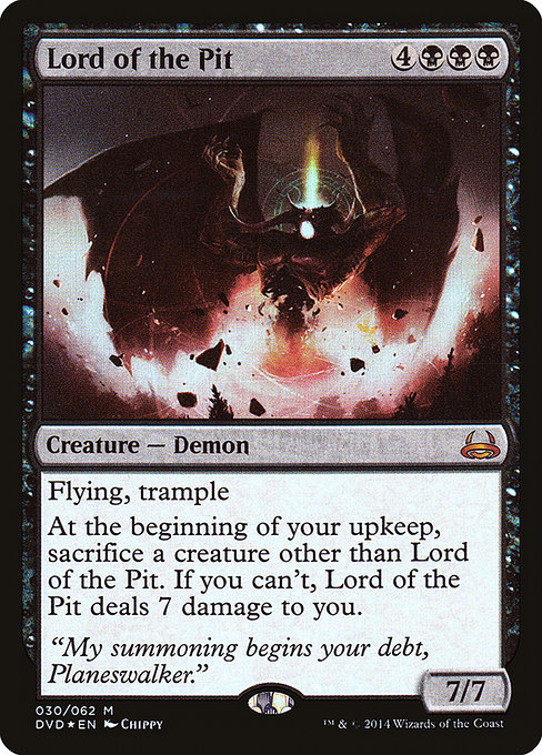 Magic the Gathering Card - Lord of the Pit - MTG Circle