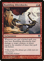 Magic the Gathering Card - Rumbling Aftershocks - MTG Circle