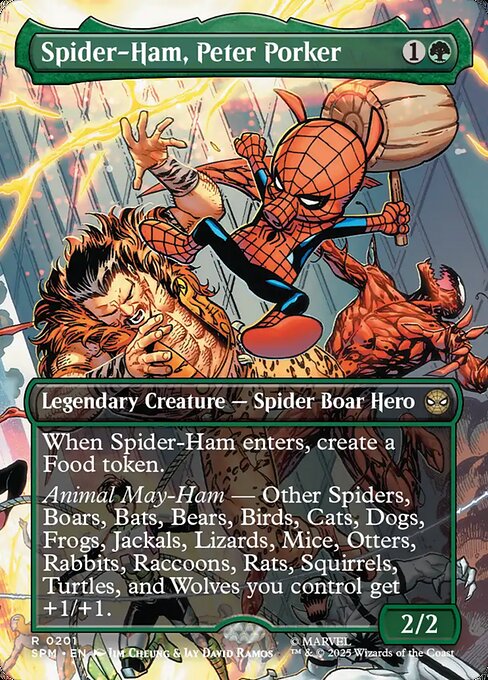 Magic the Gathering Card - Spider-Ham, Peter Porker - MTG Circle