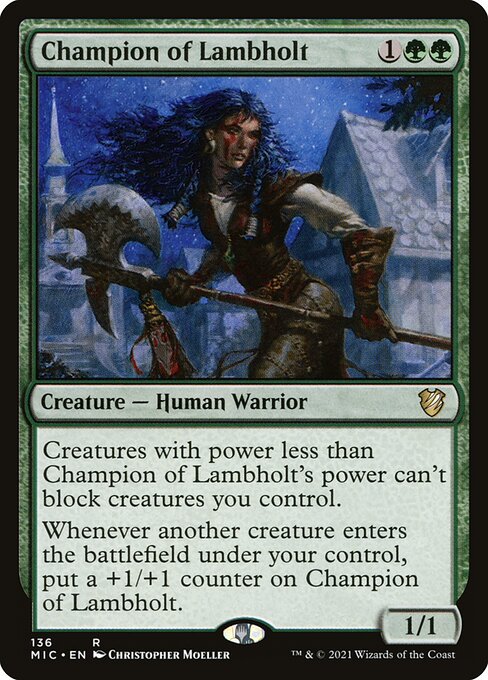 Magic the Gathering Card - Champion of Lambholt - MTG Circle