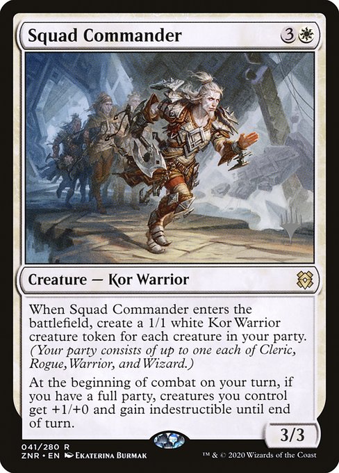 Magic the Gathering Card - Squad Commander - MTG Circle