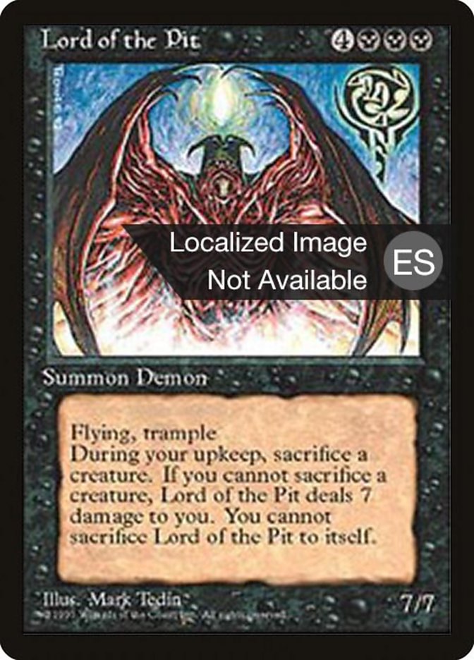Magic the Gathering Card - Lord of the Pit - MTG Circle