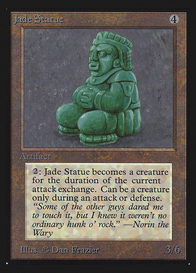 Magic the Gathering Card - Jade Statue - MTG Circle