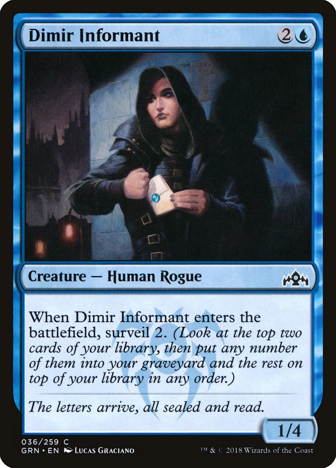 Magic the Gathering Card - Dimir Informant - MTG Circle