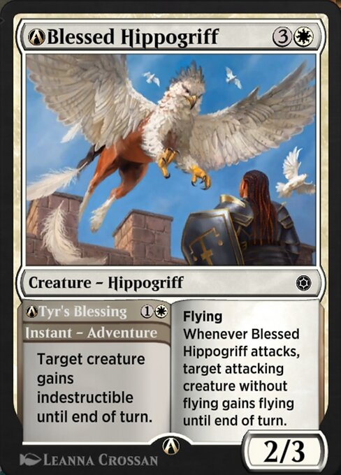 Magic the Gathering Card - A-Blessed Hippogriff // A-Tyr's Blessing - MTG Circle