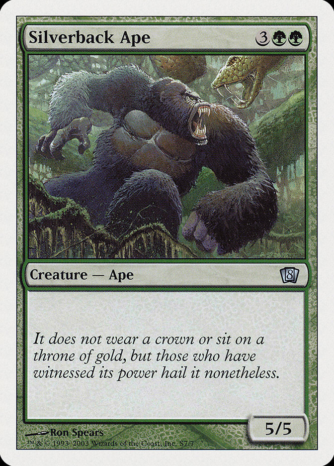 Magic the Gathering Card - Silverback Ape - MTG Circle