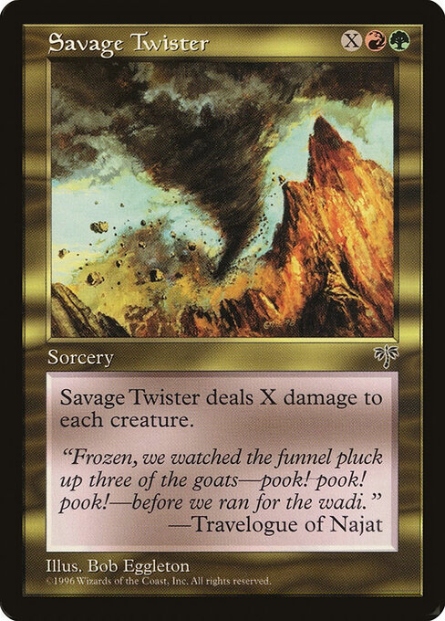Magic the Gathering Card - Savage Twister - MTG Circle