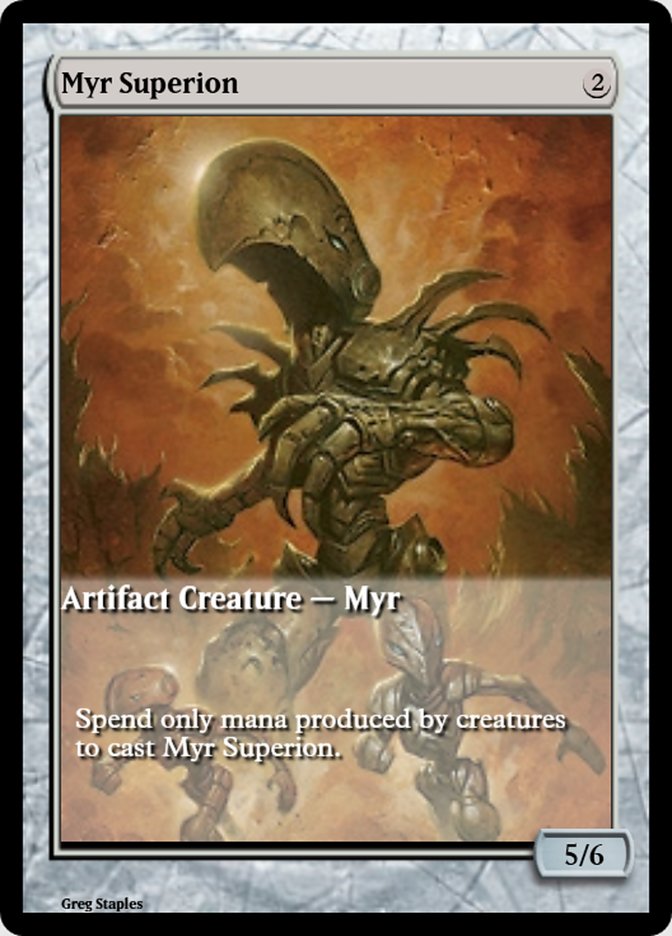 Magic the Gathering Card - Myr Superion - MTG Circle