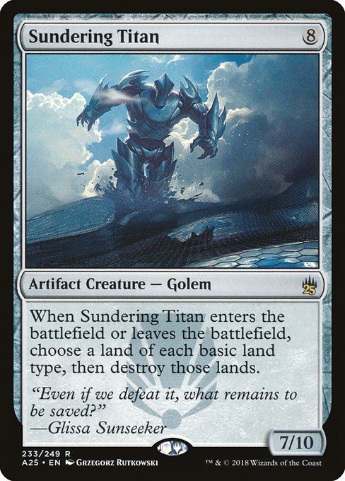 Magic the Gathering Card - Sundering Titan - MTG Circle