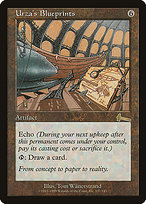 Magic the Gathering Card - Urza's Blueprints - MTG Circle
