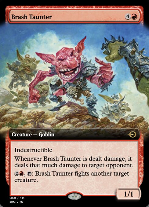 Magic the Gathering Card - Brash Taunter - MTG Circle