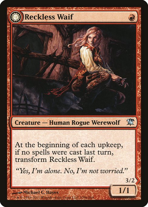 Magic the Gathering Card - Reckless Waif - MTG Circle