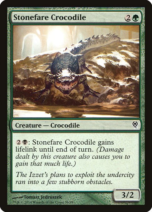 Magic the Gathering Card - Stonefare Crocodile - MTG Circle