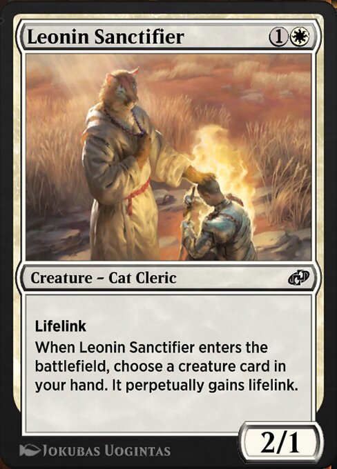 Magic the Gathering Card - Leonin Sanctifier - MTG Circle