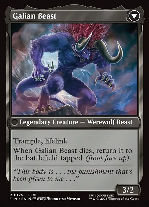 Magic the Gathering Card - Galian Beast - MTG Circle