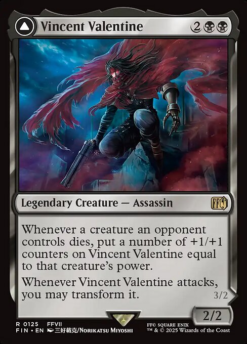 Magic the Gathering Card - Vincent Valentine - MTG Circle