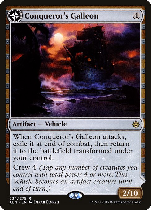 Magic the Gathering Card - Conqueror's Galleon - MTG Circle